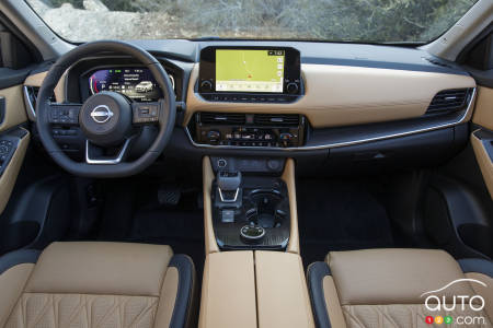 Interior of 2023 Nissan Rogue